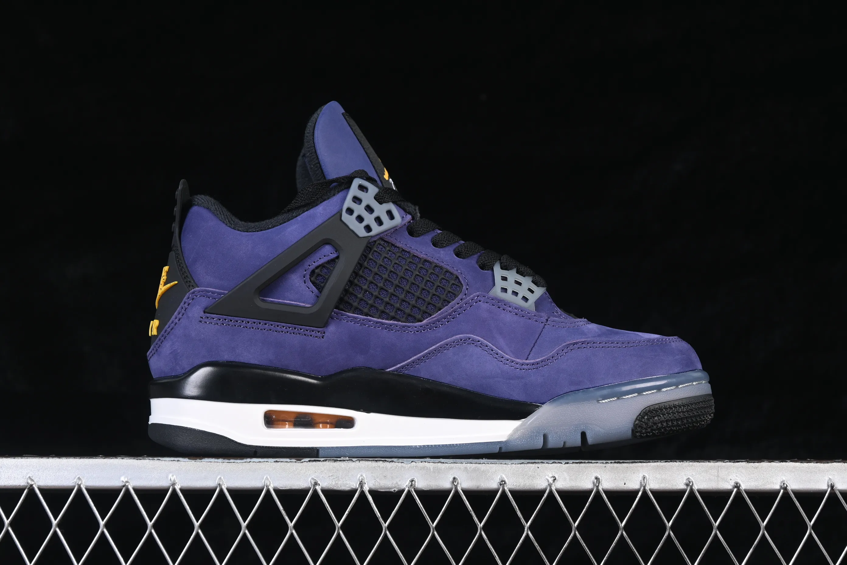 All categories Air Jordan Jordan series basketball shoes Air Jordan 4 Air Jordan 4 Retro "Lakers" AJ4 Joe 4 Lakers Purple Gold FV5029-500